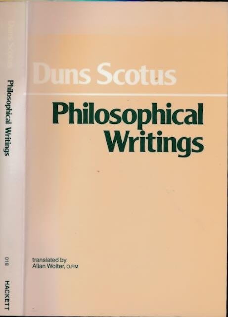 Scotus, Duns - Philosophical Writings