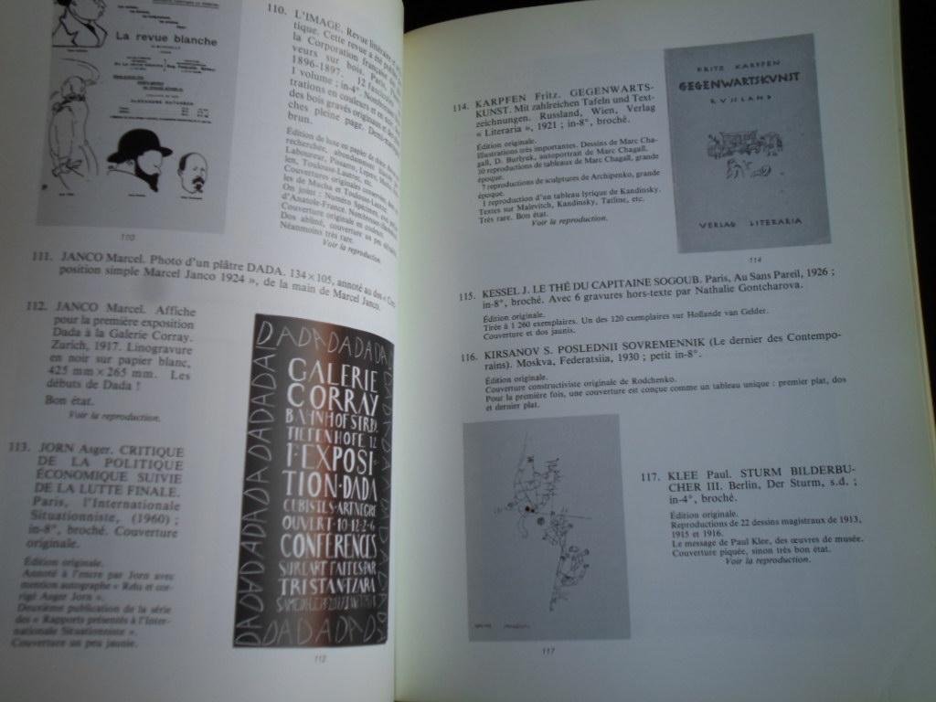 Catalogue Me Piere Cornette de Saint-Cyr / Drouot - Avant-Garde du XXe Siecle, livres, manuscrits, affiches, dessins, collages, photomontages