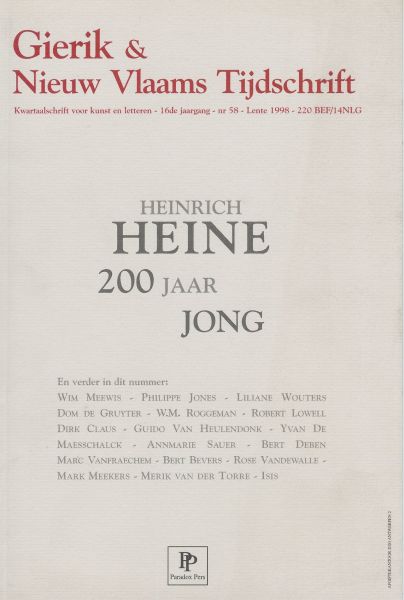 Meewis, Wim, Philippe Jones, Liliane Wouters, e.a. - Gierik & Nieuw Vlaams Tijdschrift : Heinrich Heine, 200 jaar jong (en vele andere auteurs)
