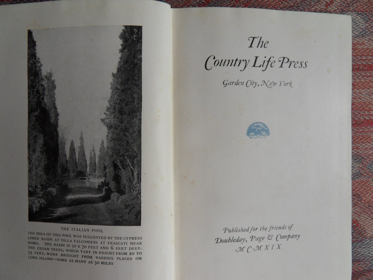 Doubleday, Page & Co. - The Country Life Press.