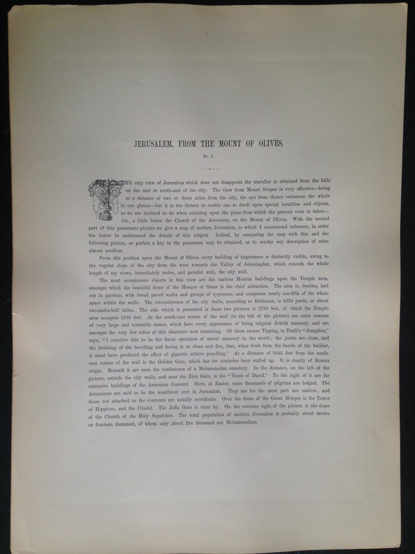 Frith, Francis - Jerusalem, From the Mount of Olives, no 1, Series Egypt and Palestine