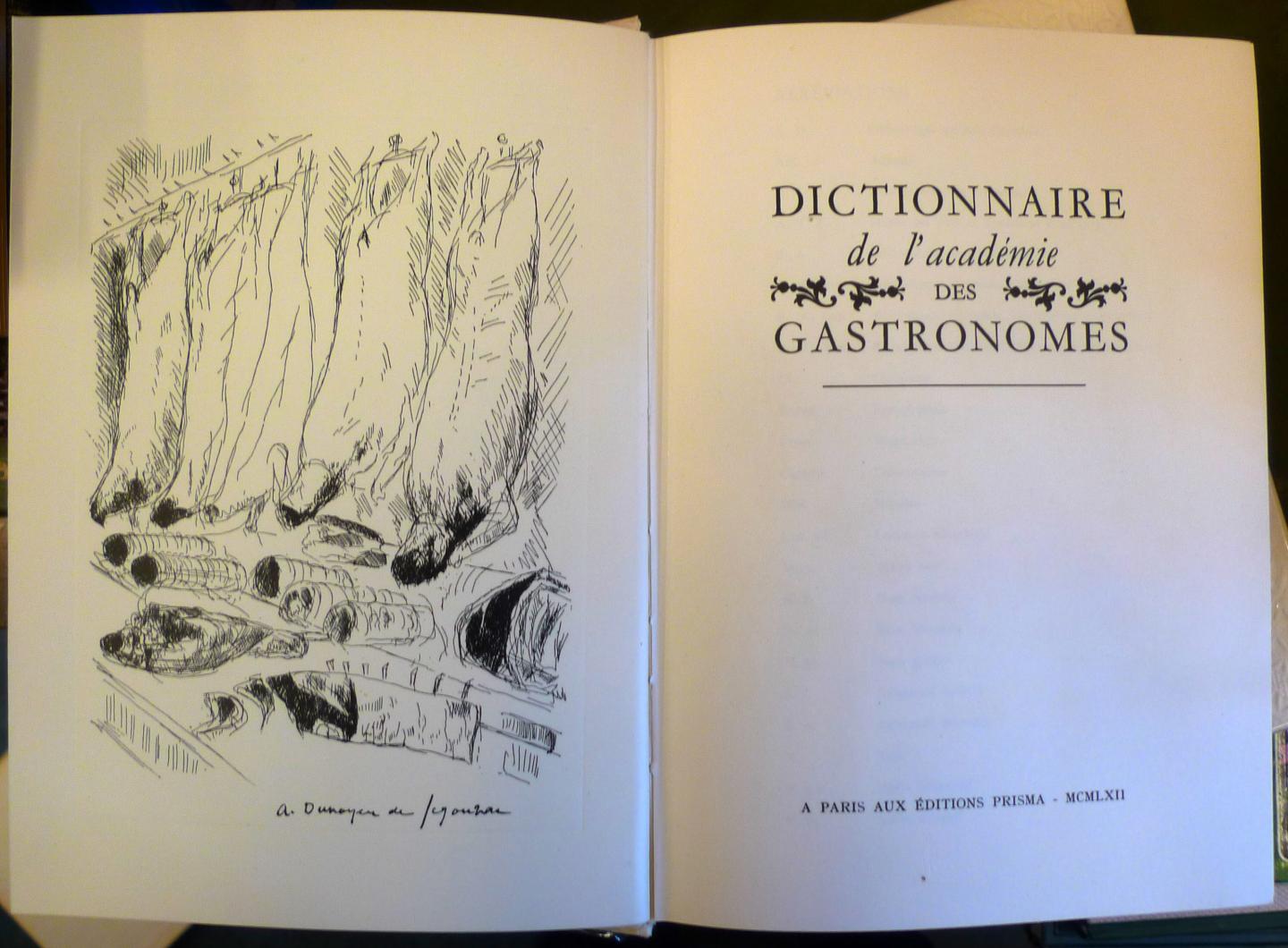  - Dictionnaire de l'Académie des Gastronomes
