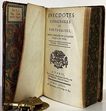 (VINCENT. ANECDOTES). BERTOUX, Guillaume - Anecdotes espagnoles et portugaises, depuis l'origine de la nation jusqu'à nos jours. Tome I. Espagne jusqu'à 1493.
