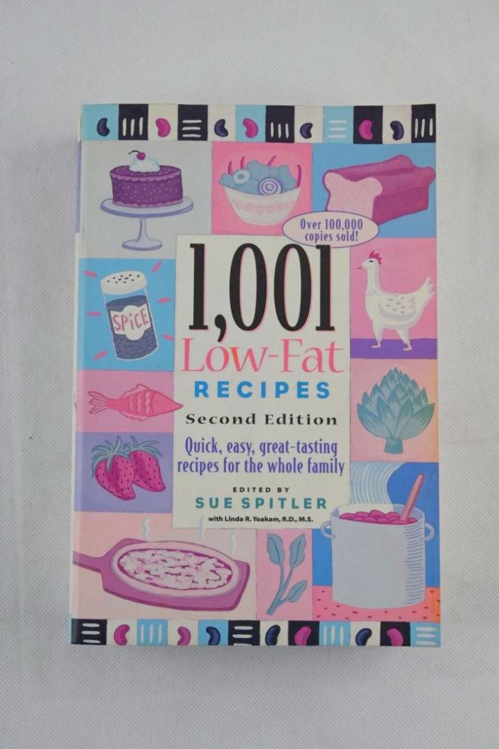 Spitler, Sue (edit) - 1001 Low-Fat recipes. Second Edition. Quick, easy, great-tasting recipes for the whole family (2 foto's)