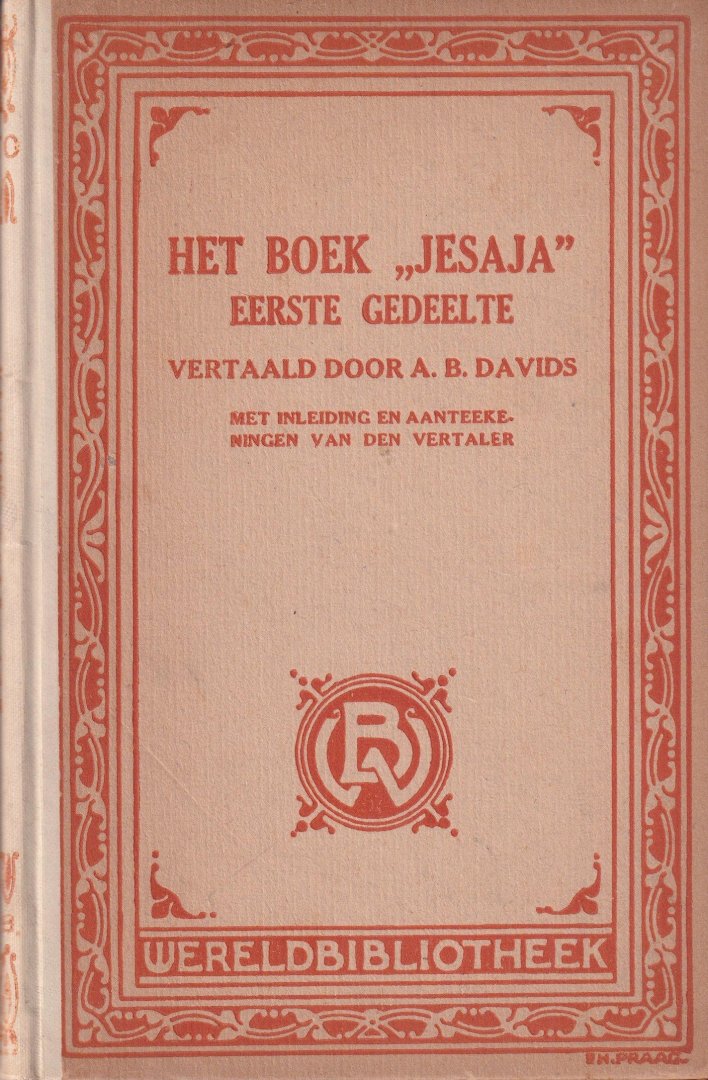 Davids, A.B. - Het Boek "Jesaja". Eerste gedeelte