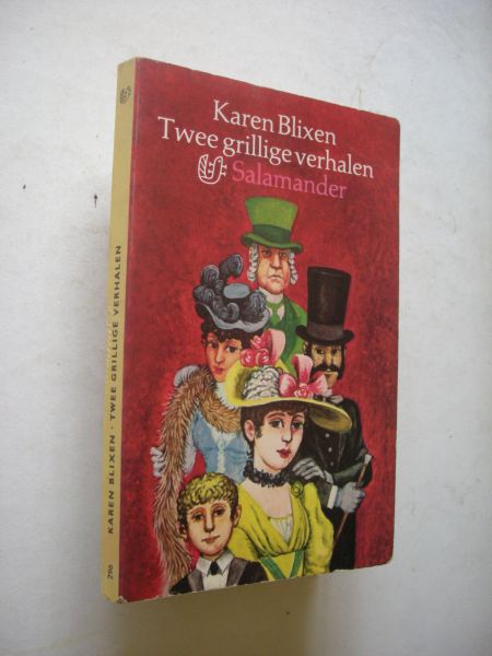 Blixen, Karen / Hollander, Carl, omslag - Twee grillige verhalen. (De overstroming op Norderney/Het souper te Elseneur)