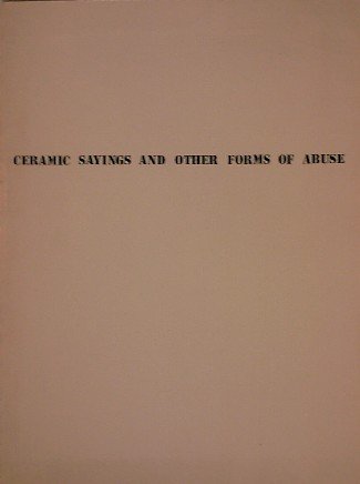 HAWLEY, MARTHA (transl.), - Ceramic sayings and other forms of abuse.