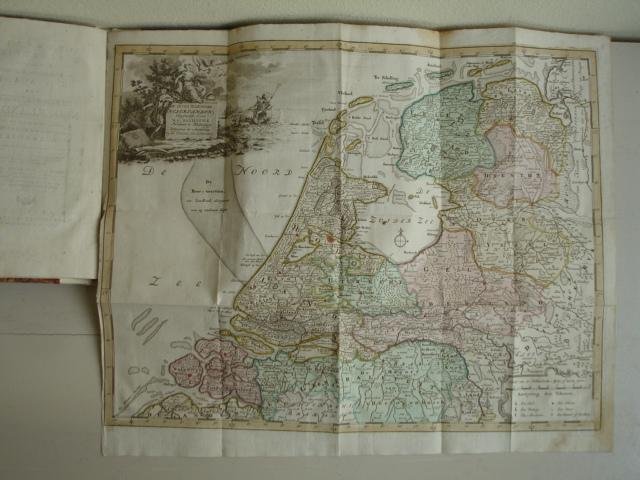 Bachiene, W.A.. - Beknopte beschryving nevens eene naauwkeurige afgezette kaart der Zeven Vereenigde Nederlanden. (I) En: Beknopte beschryving nevens eene naauwkeurige afgezette kaart der Oostenryksche Nederlanden. (II)