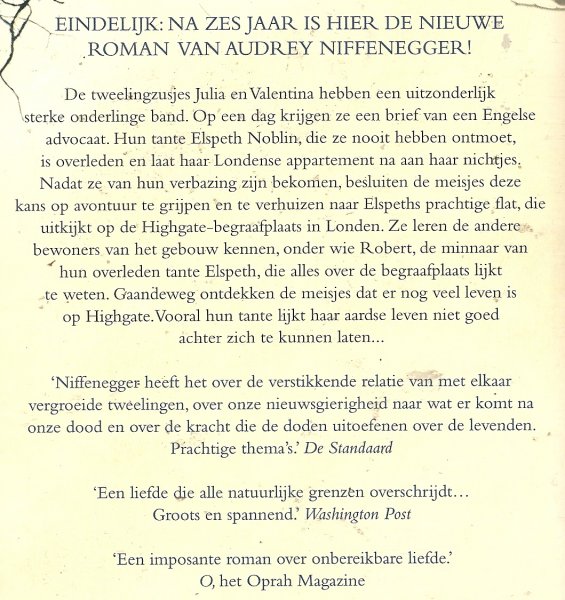 Niffenegger, Audrey - De tweeling van Highgate