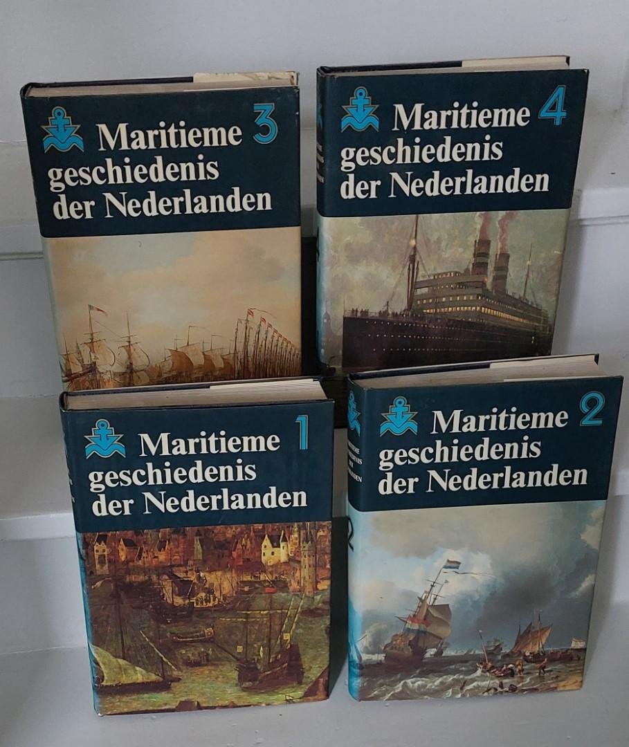 Asaert,G., a.o.(hoofdredactie) - Maritieme geschiedenis der Nederlanden. (in 4 afzonderlijke delen/compleet met stofomslagen)