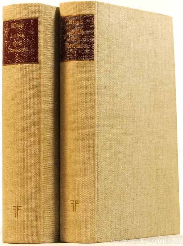 RISSE, W. - Die Logik der Neuzeit. Complete in 2 volumes.