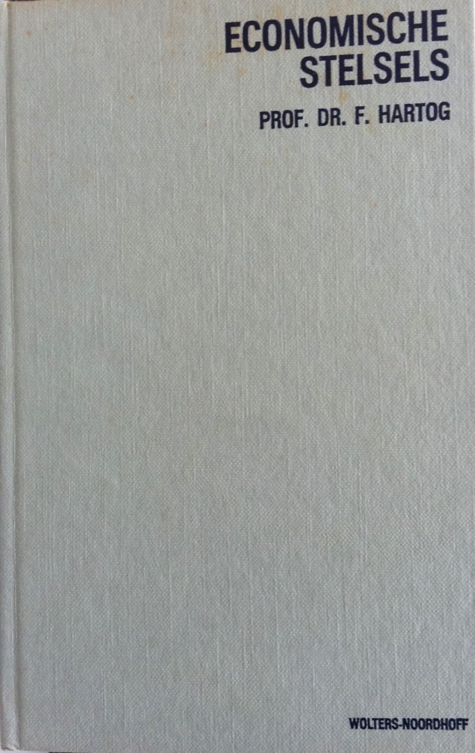 Hartog, F. - Economische stelsels