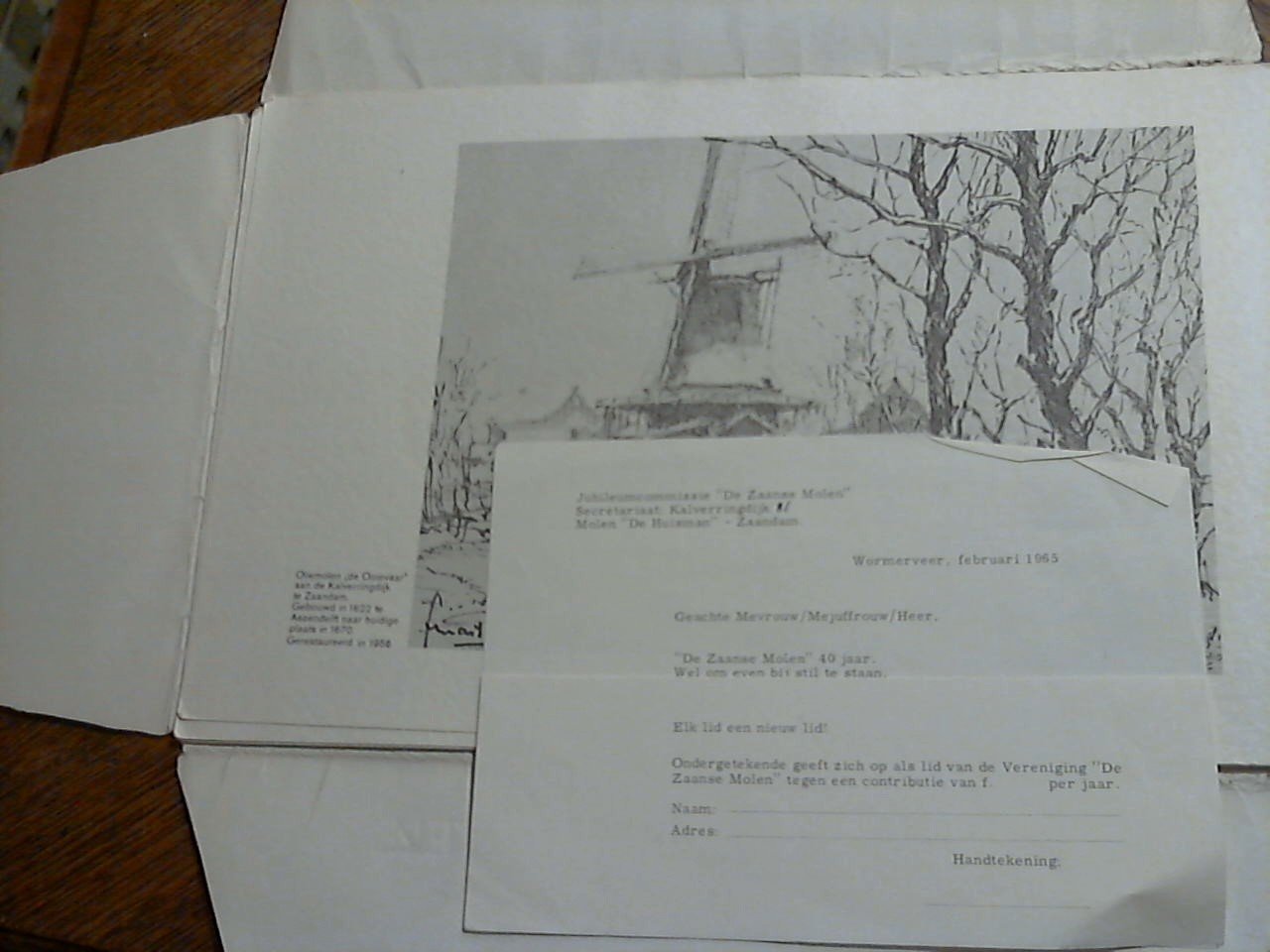 jubileumcommissie De Zaanse molen - 40 jaar "Zaanse Molen"