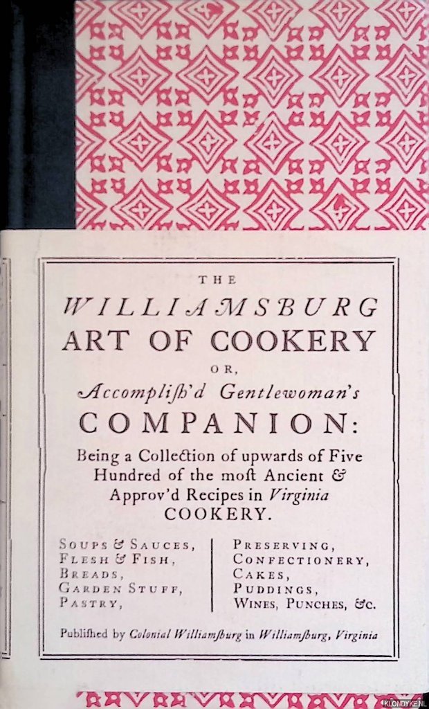Bullock, Helen - The Williamsburg Art of Cookery