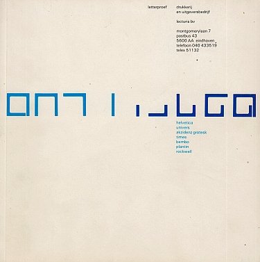 LECTURIS - letterproef drukkerij en uitgeversbedrijf lecturis bv. helvetica univers akzidenz grotesk times bembo plantin rockwell.