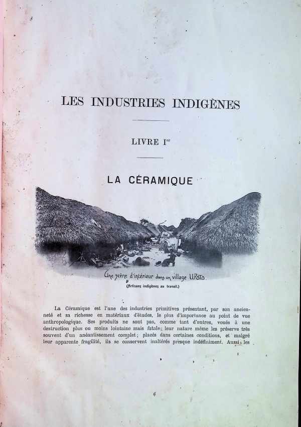  - Etat Indépendant du Congo  Les Industries Indigènes La Céramique