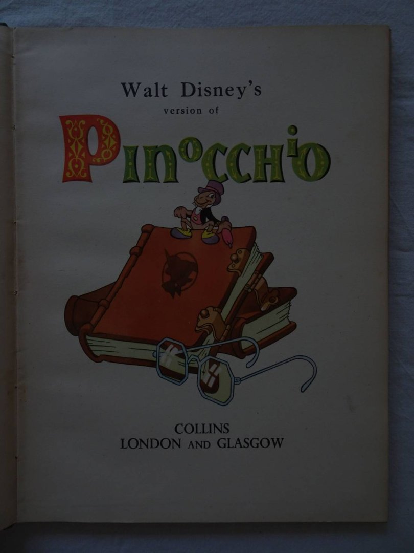 Disney, Walt. - Walt Disney's version of Pinocchio.