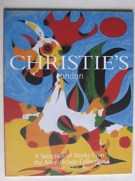 Catalogus Christie's - A Selection of Works from the Alice Teriade Collection