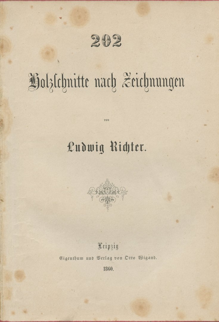 Richter, Ludwig - Richter-Album. 202 Holzschnitte nach Zeichnungen von Ludwig Richter