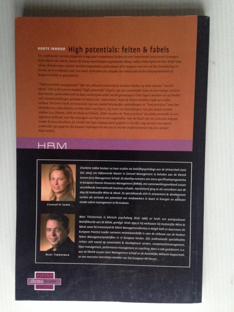 Sabbe, Charlotte & Marc Timmermans - High potentials: feiten & fabels