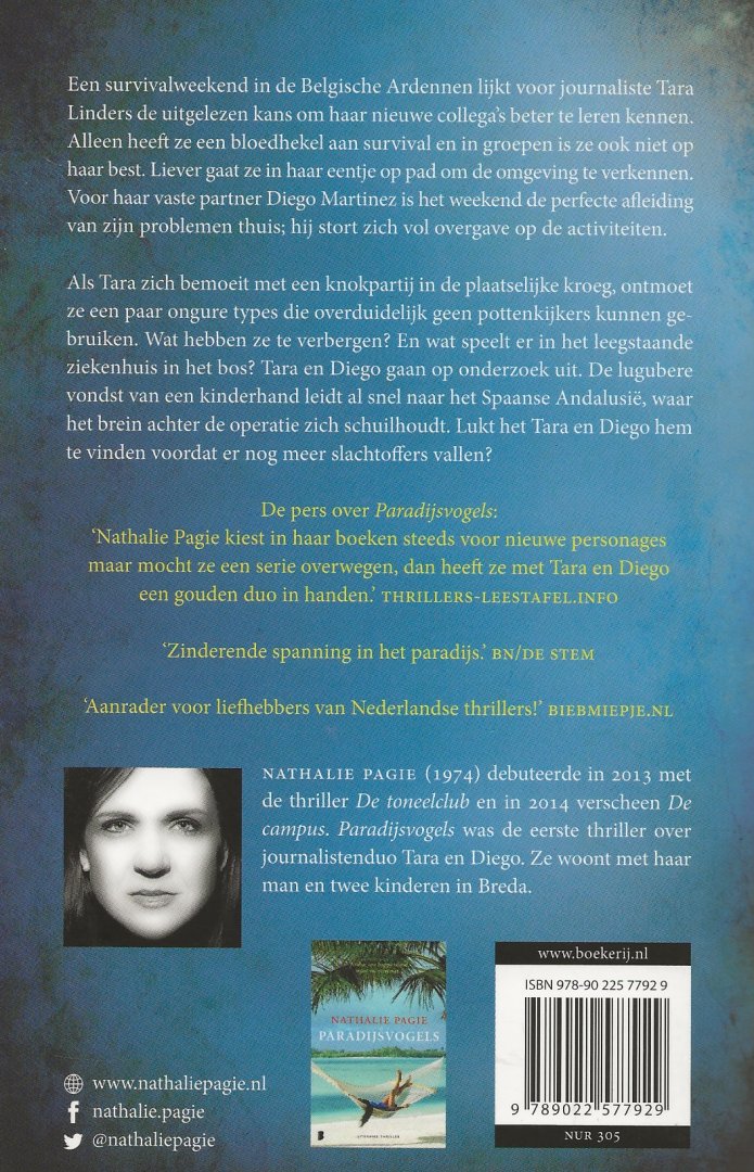 Pagie, Nathalie Omslagontwerp b'IJ Barbara Zetwerk Ceevan Wee  te Amsterdam - Casa Familia  De zinderende zon aan de Costa legt meer bloot dan je lief is