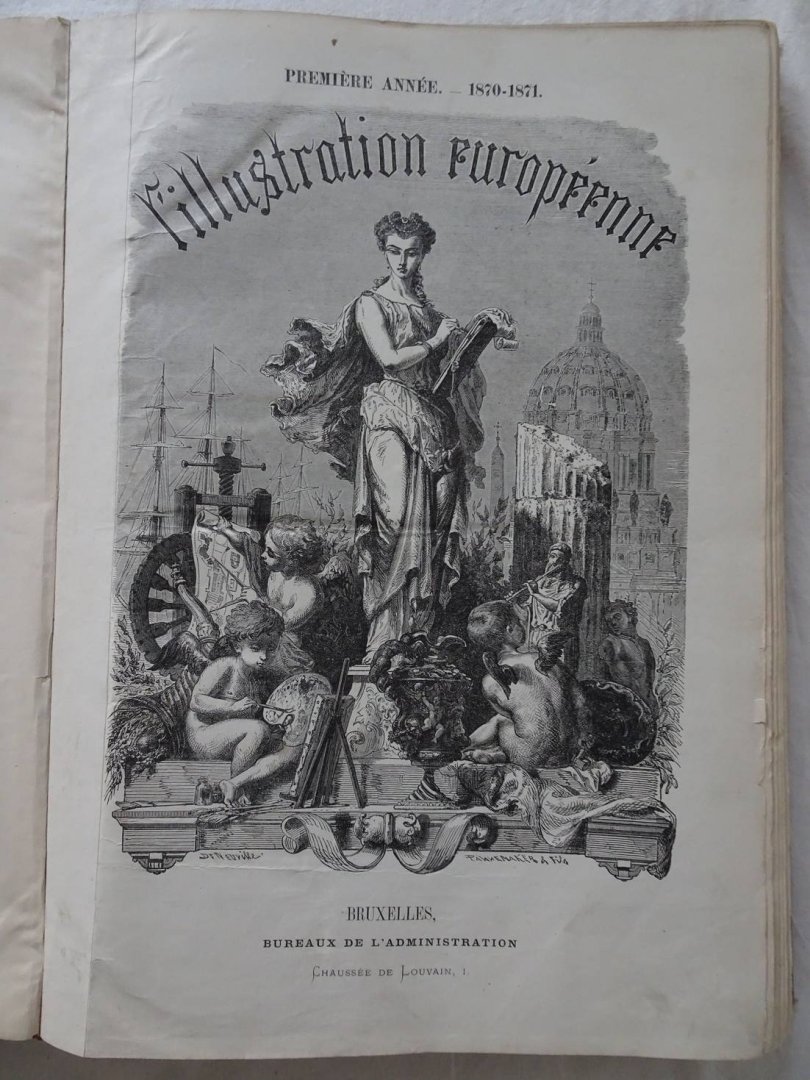 Spée, Théo (ed.). - L'Illustration Européenne. Première année, Novembre 1870- 11 Novembre 1871. 52 vols. in 1 binding.