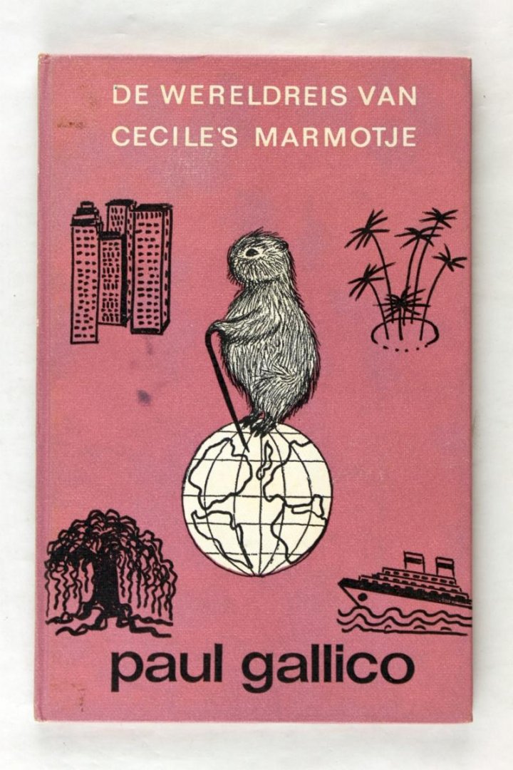 Gallico, Paul - Zeldzaam - De wereldreis van Cecile's marmotje.( 2 foto's)