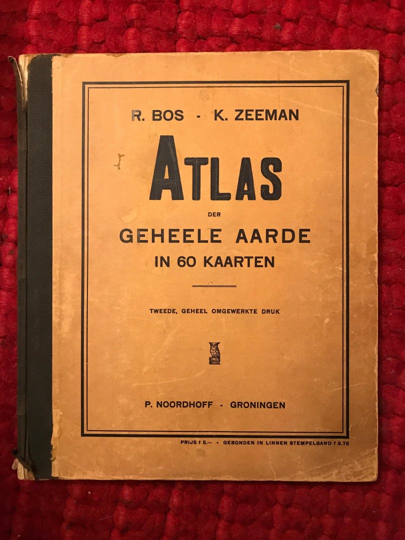 Bos, R., K.Zeeman - Atlas der geheele aarde in 60 kaarten