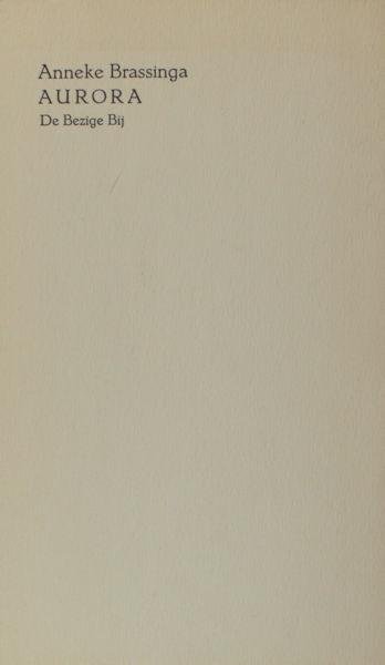 Brassinga, Anneke. - Aurora.