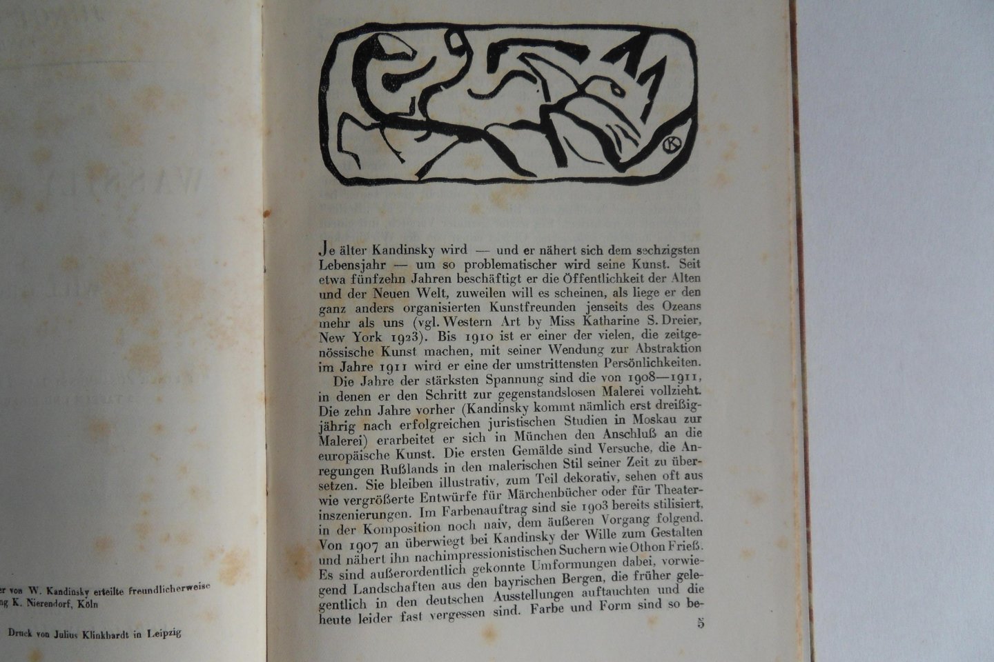Grohmann, Will. - Wassily Kandinsky. [ uitgave in de serie Junge Kunst, no. 42 ].