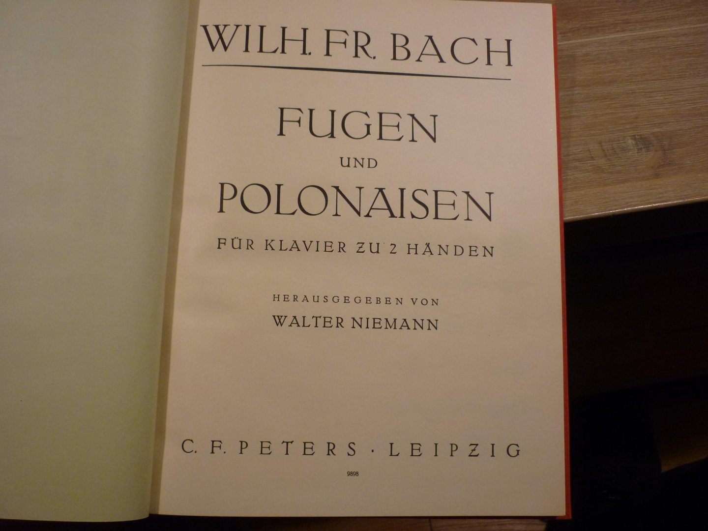 Bach; Wilhelm Friedemann (1710–1784)  //  Mozart; Wolfgang Amadeus (1756–1791) - W.F. Bach: Fugen und Polonaisen fur Klavier zu 2 Handen   //   W.A. Mozart: Klavierstucke