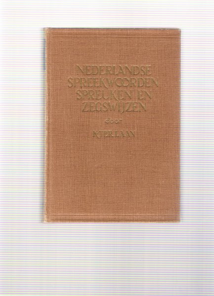 ter laan, k. - nederlandse spreekwoorden en zegwijzen