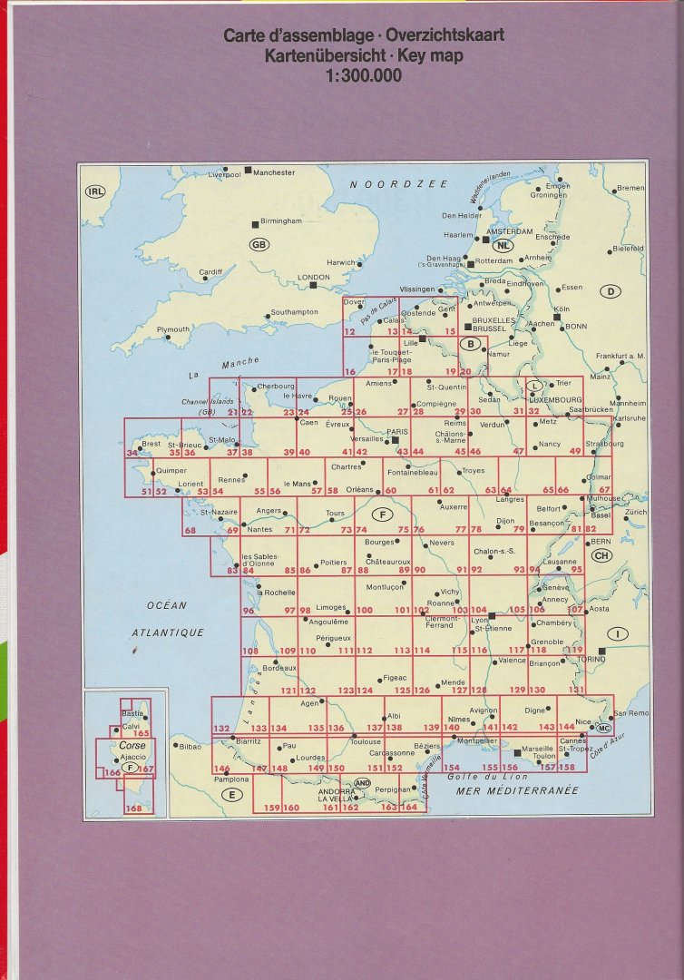 Euro - Atlas  de Voyage  1: 300.000 - France Benelux