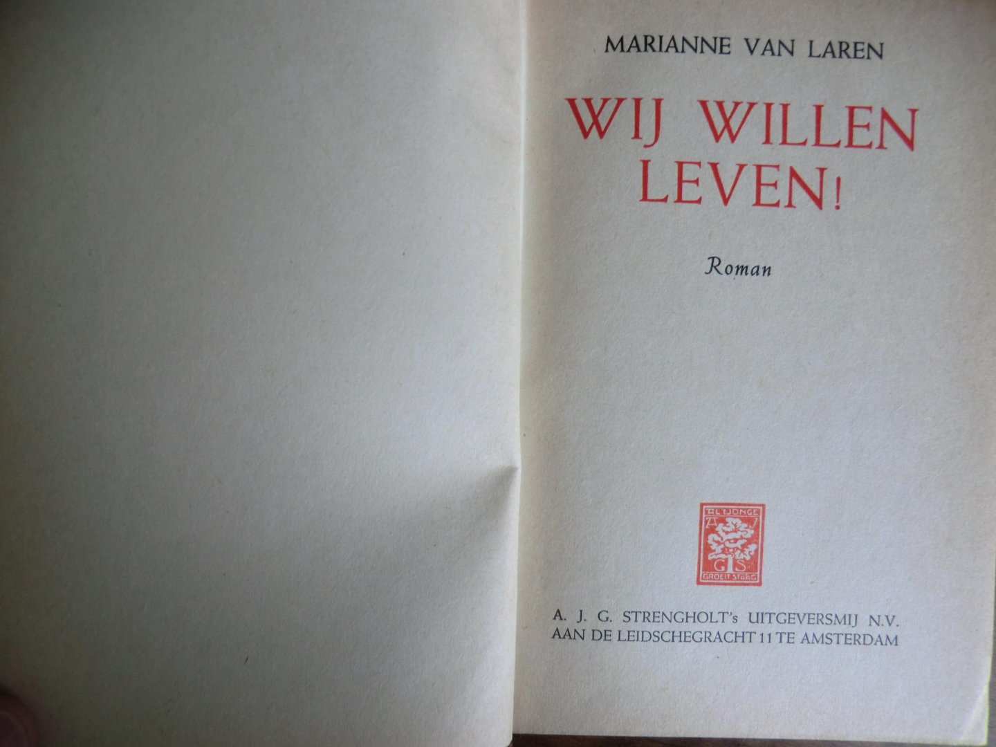 Marianne van Laren - WIJ WILLEN LEVEN