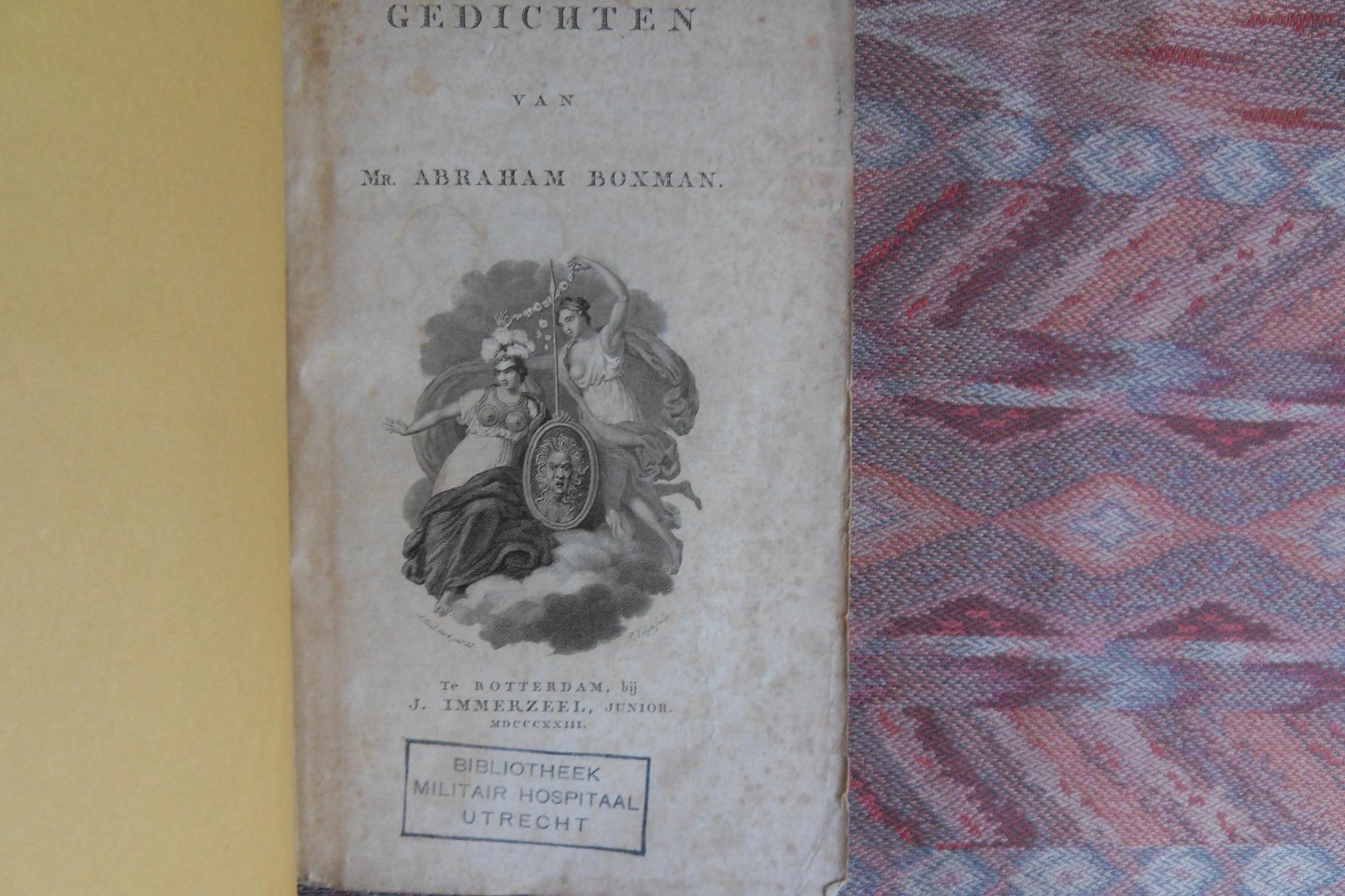 Boxman, mr. Abraham. - Gedichten van Mr. Abraham Boxman.