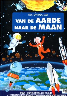  - Reis, ontdek, leer van de Aarde naar de Maan - boek plus reuzenpuzzel