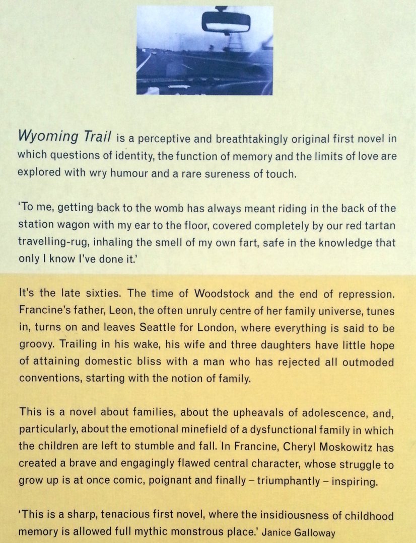 Moskowitz, Cheryl - Wyoming Trail (ENGELSTALIG)