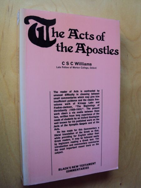 Williams, C.S.C - The Acts of the Apostles