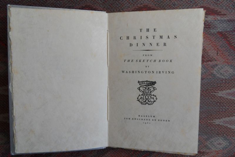 Irving, Washington. - The Christmas Dinner. - From the Sketch Book.