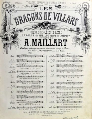 Maillart, Aimé: - Les dragons de Villars. Ne parle pas : romance de Sylvain