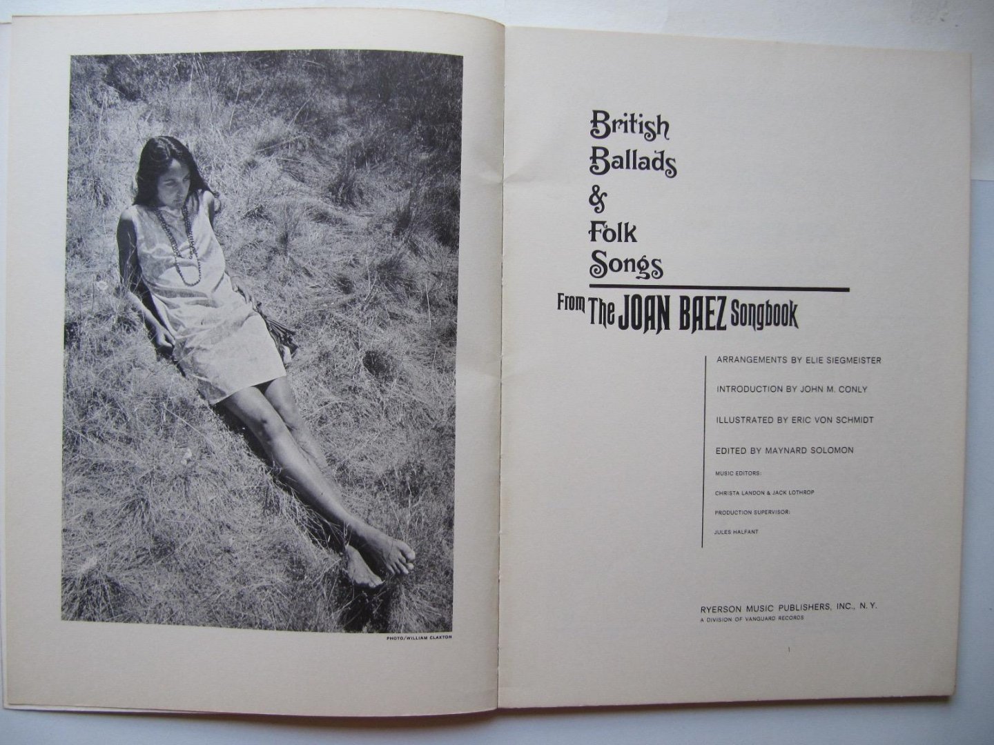 Joan Baez - British Ballads & Folk Songs from the Joan Baez Songbook