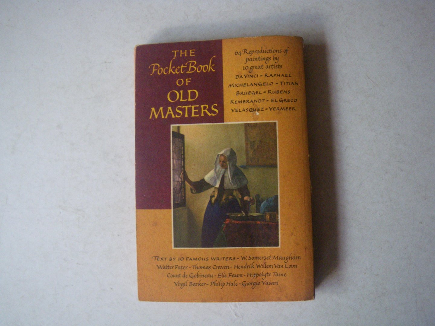 red. Wechsler, Herman - The Pocket Book of Old Masters With Sixty-Four Gravure Illustrations