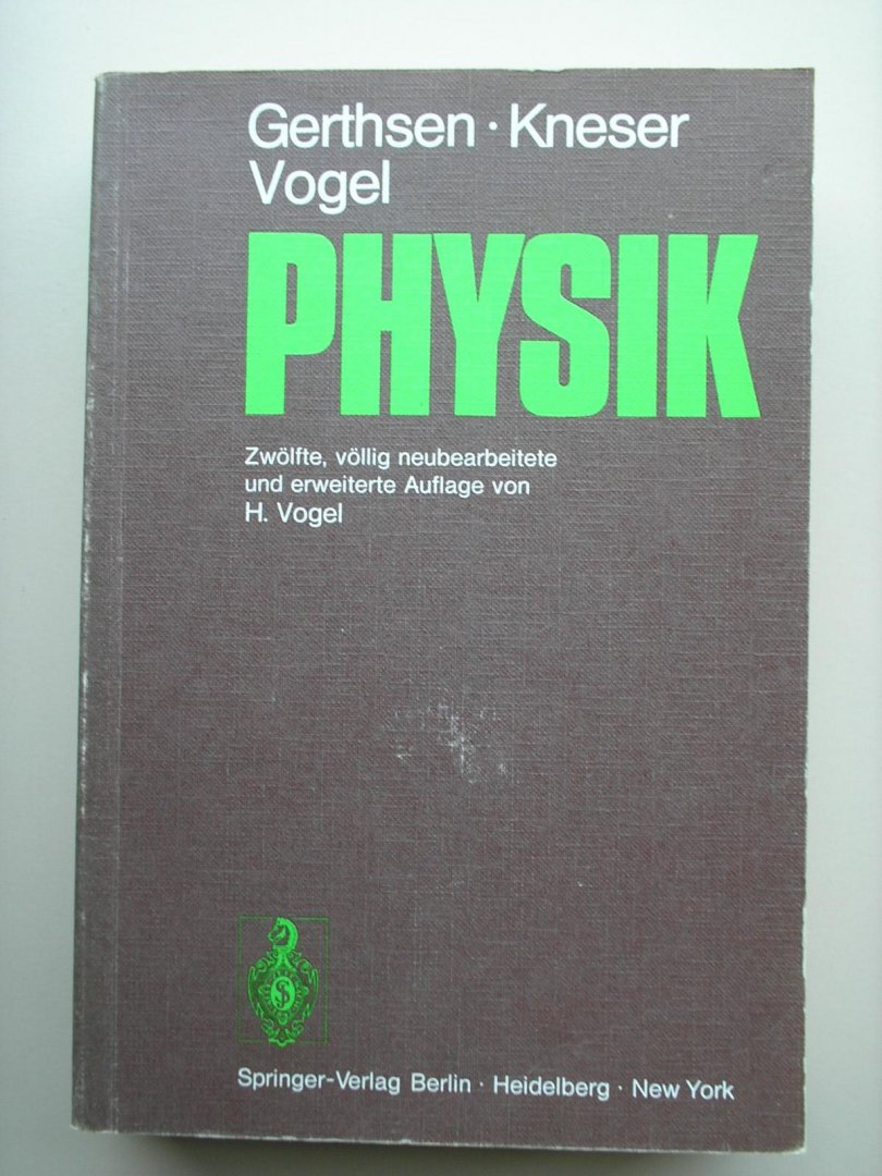 Vogel, H., Gerthsen, Kneser - Physik