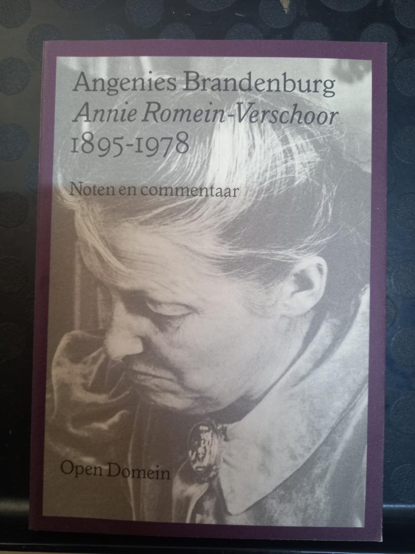 Brandenburg, Angenies - Open Domein Nr. 16: Annie Romein-Verschoor 1895-1978. deel II: Noten en Commentaar