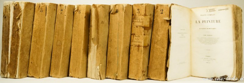 PAILLOT DE MONTABERT - Traité de la peinture. 9 volumes. Without the atlas.