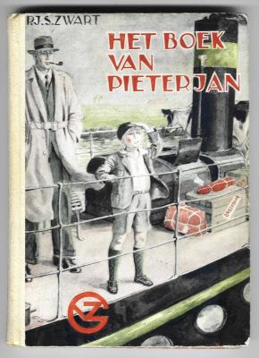 Zwart, P.J.S. met zw/w platen en omslagtekening van Tjeerd Bottema - Het boek van Pieterjan