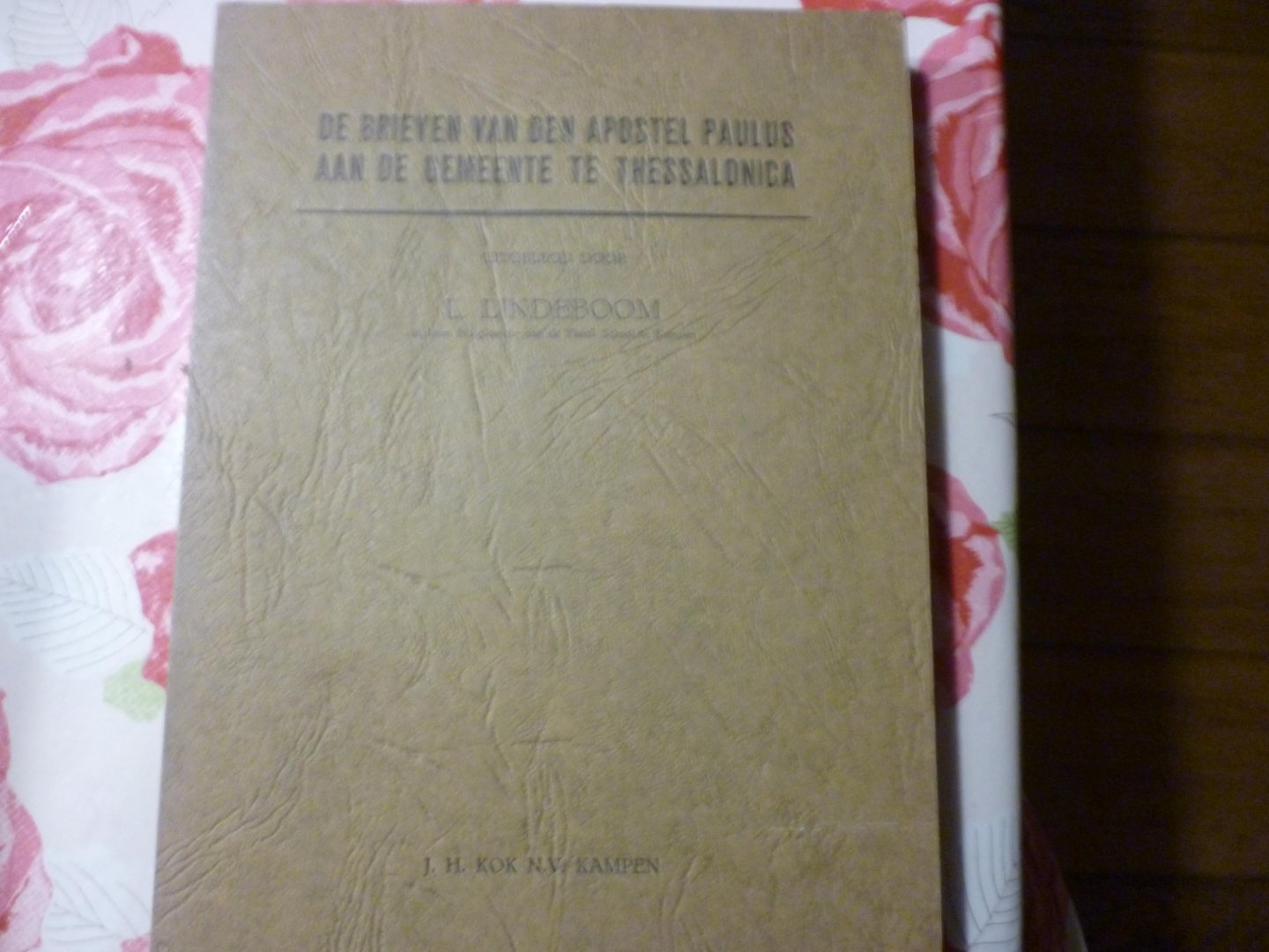 Lindeboom L - de brieven van den apostel paulus aan de gemeente te thessalonica