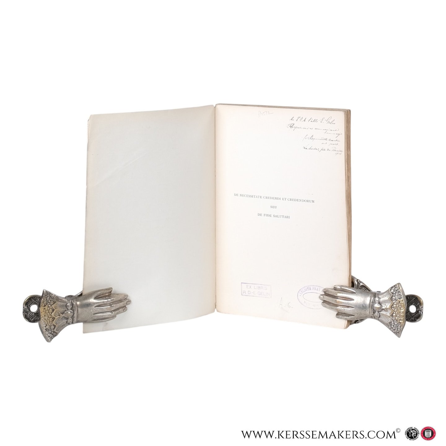 Martin, Raimundus-Maria. - De necessitate credendi et credendorum seu De fide salutari. Dissertatio theologica quam pro gradu Lectoris Sacrae Theologiae in Ordine Praedicatorum consequendo.