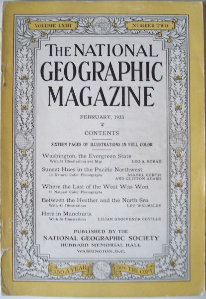Diverse auteurs - National Geographic  1933: February. Vol.LXIII:2