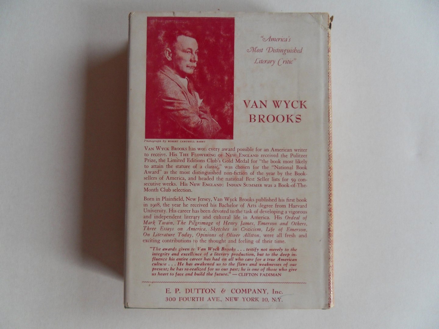 Van Wyck Brooks. - The World of Washington Irving.